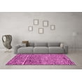 thumbnail image 3 of Ahgly Company Indoor Rectangle Solid Pink Modern Area Rugs, 5' x 8', 3 of 4