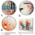 thumbnail image 3 of Designart "Bicycle Harmonious Pedals Painting IV" Transportation Floater Framed Wall Art Print, 3 of 7