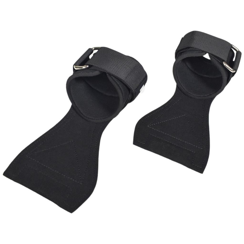 Weight Lifting Hand Grips Workout Pads with with Built in Adjustable