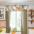 thumbnail image 3 of Yayeee Window Valance for Kitchen Farmhouse Rod Pocket Deer Pattern Short Curtain for Living Room, 3 of 6