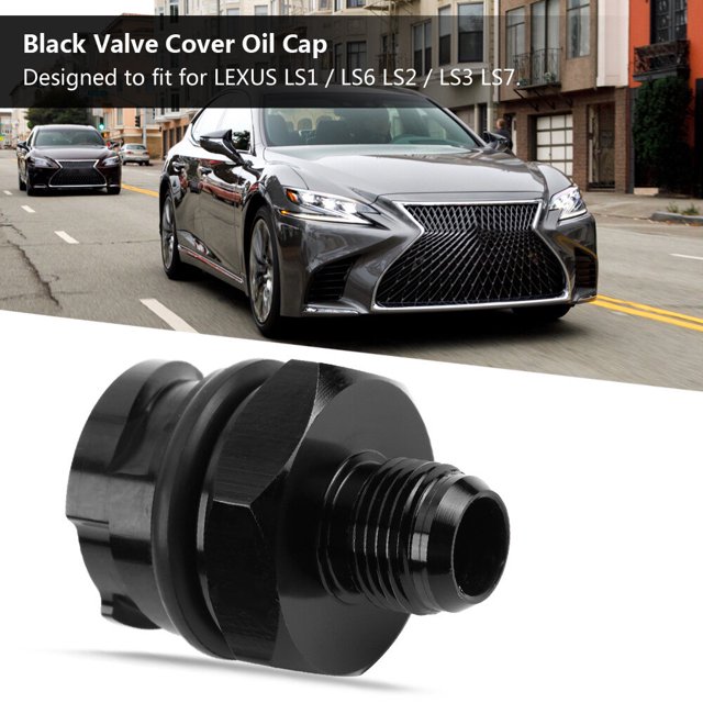 Tapa de válvula de palanquilla, tapa de válvula de palanquilla negra duradera Tapa de válvula de palanquilla para LEXUS Tapa de válvula de palanquilla negra Compacta y liviana