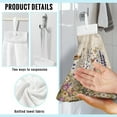 thumbnail image 6 of ZIATUBLE Butterfly Daisy Hanging Hand Dry Towels Flower Hand Towels for Kitchen Decorative Bathroom Hand Bath Towel Set 3 Pack Easy to Clean Dish Cloths Towel Reusable Bathroom Washcloth, 6 of 7
