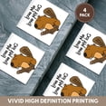 thumbnail image 6 of 3drose, Cute Funny Beaver with Tree Says Lve Me Love My Log Pun, Set of 4 Ceramic Tile Coasters, 6 of 7