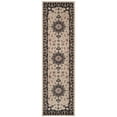 thumbnail image 3 of SAFAVIEH Lyndhurst Harper Traditional Bordered Runner Rug, Cream/Anthracite, 2'3" x 12', 3 of 5