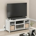 thumbnail image 2 of Furinno FARMHOUSE TV Stand w/ Charging 3-Tier Console for TVs up to 55" White, 2 of 6