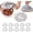 10pcs, variant on Aluminum Foil Heat Retaining Covers, Aluminum Foil Insulation Covers, Home Dining Table & Food Container Aluminums Foil Heat-Retaining Cover (30PCS)