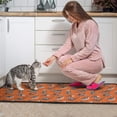 thumbnail image 3 of Orange Dinosaurs Skeletons Pattern Kitchen Rugs Sets Of 2,Anti Fatigue Kitchen Mat Rugs Non Slip Washable,Decorative Kitchen Floor Mats for Kitchen,Sink,Laundry,17"X30"+17"X47", 3 of 7