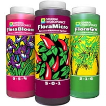 GH General Hydroponics Flora Series: FloraGro, FloraBloom, FloraMicro 16oz