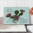 thumbnail image 2 of Cactus Cutting Board, Sketch Prickly Pear Watercolor Style Exotic Tropic Succulent Plant for Window Garden, Decorative Tempered Glass Cutting and Serving Board, Small Size, Multicolor, by Ambesonne, 2 of 5