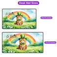 thumbnail image 5 of Happy St. Patrick’s Day Maine Coon with Green Hat Shamrocks Rainbow Desk Mat Full Keyboard Mouse Pad Cat Lover Kitten Owner Gifts Large Mousepad - 03007, 5 of 5