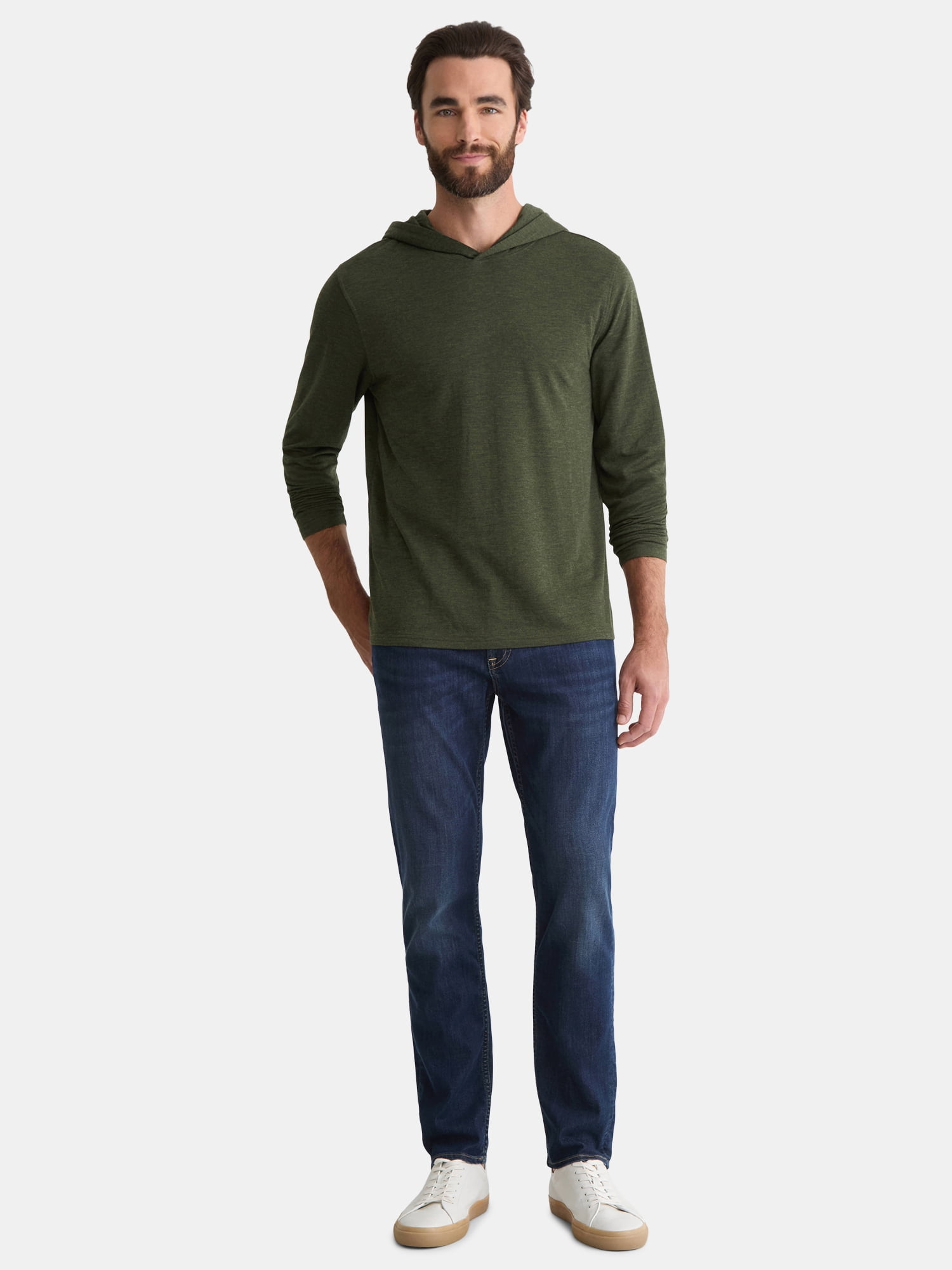 George Men's and Big Men's Pullover Hoodie with Long Sleeves, Sizes S-3XL