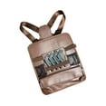 thumbnail image 1 of Bolsa de pecho para peluquero, bolsa de tijera de peluquería multiusos para peluquería con doble Marrón, 1 of 7