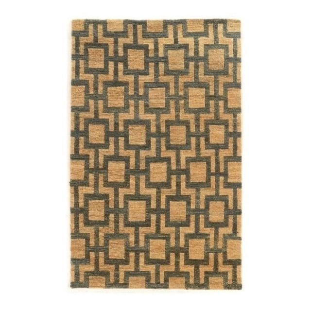 Hawthorne Tapis Noué à la Main 5' x 8' en Beige et Roux