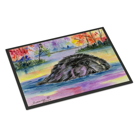 Carolines Treasures SS8040JMAT Newfoundland Doormat 24x36 36"L x 24"W multicolor