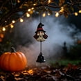 thumbnail image 6 of Aoznliie Halloween Wind Chimes, Resin Door Hanging Decor with Pumpkin Black Cat Bat Ghost, Spooky Porch Ornament for Fall Festive Display,9x4in, 6 of 6