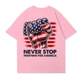 thumbnail image 4 of American Flag Blouse Women Patriotic 250th Anniversary Short Sleeve Crew Neck Tops 1776-2026 Stars and Stripes Casual Tunics M, 4 of 4