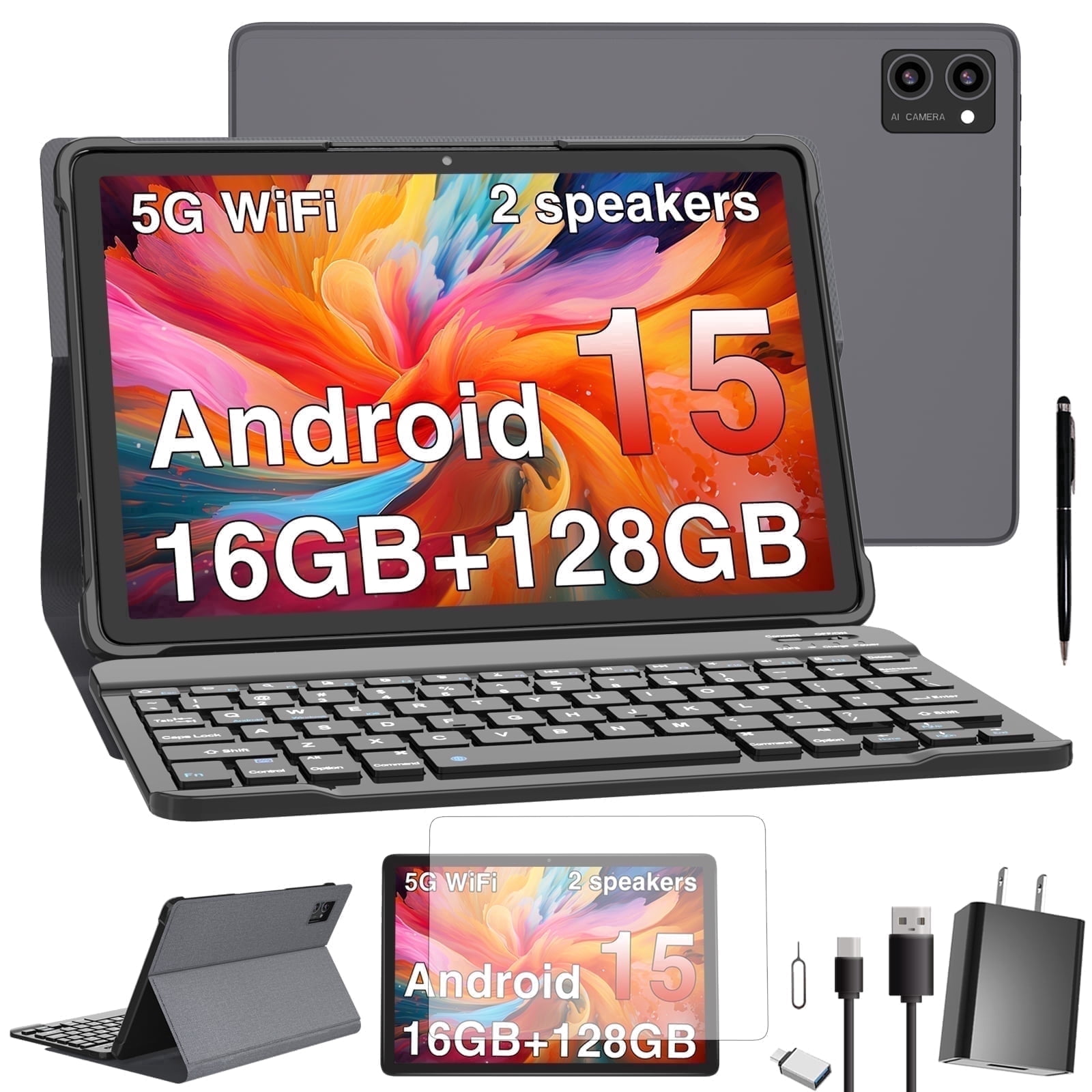 T1 Android 15 タブレット10.1インチ24GB RAM 128GB Amazon.co.jp: Android 15 タブレット【 10.1インチ大画面＆AI最適化OS