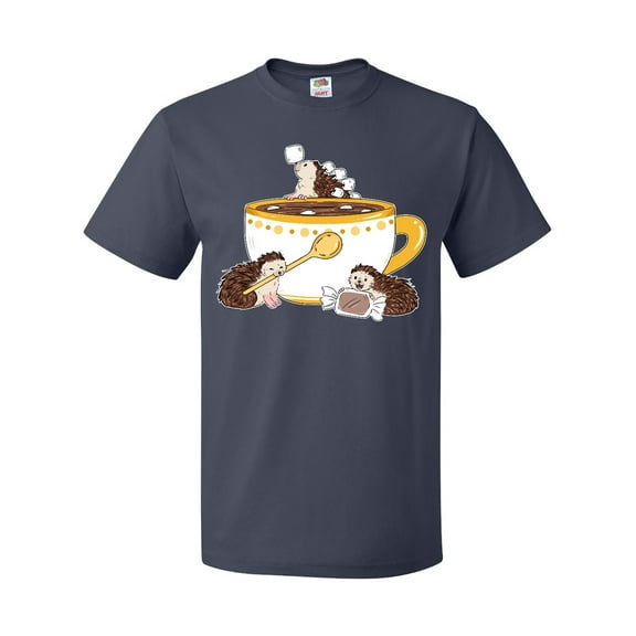 Inktastic Cute Hot Chocolate Hedgehogs T-Shirt