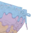 thumbnail image 5 of Toddler Girls 2 Piece Swimsuit Ice Cream Print Ruffle Skirted Bathing Suit Cute Summer Beach Pool Swimwear Set Size 4-8Y Light Purple, 5 of 6