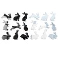 thumbnail image 1 of Miangastore 2 Sets Easter Bedroom Decals Creative Rabbit Stickers Wall Clings Decoration, 1 of 9