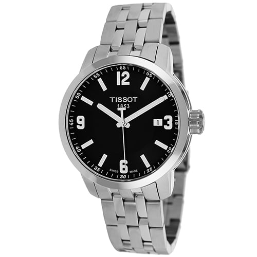 Tissot PRC 200 Chronograph Black Dial Mens Watch T0554171705700 -  Walmart.com