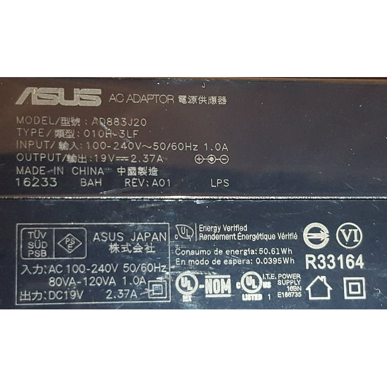 Chargeur pour Pc portable Asus 19V / 2.37A + Câble alimentation Trefle