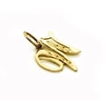thumbnail image 2 of Precious Stars 14K Yellow Gold Diamond-cut Cursive Letter Initial 'W' Pendant with 18" Chain Necklace, 2 of 5