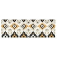 thumbnail image 6 of Yayeee Kitchen Valance Rod Pocket 54" x 18" Living Room Window Curtain, White and Black, 6 of 6