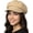 Beige, variant on Newsboy Hats for Women, Cotton Cabbie Cap with Brim - Baker Boy - Beige