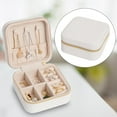 thumbnail image 4 of Estuche organizador de joyas Sunnimix de viaje impermeable PU, 4 of 8