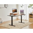 thumbnail image 3 of Electric Standing Desk, Adjustable Height Stand Up Desk, 55 x 24 Inches Splice Board Sit to Stand Computer Desk Home Office Furniture Work Study Desk (Black), 3 of 7