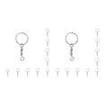 thumbnail image 2 of Sonducket Llaveros Hebilla a granel Guardianes largos y redondos Accesorios para hacer anillo plano Type1 NO1 Sonducket CBP433173, 2 of 6