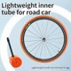 thumbnail image 1 of Tubo interior de bicicleta de carretera tpu ultraligero 45 / 65 / 85 longitud de boca de aire bicicleta de montaña ligera, 1 of 4