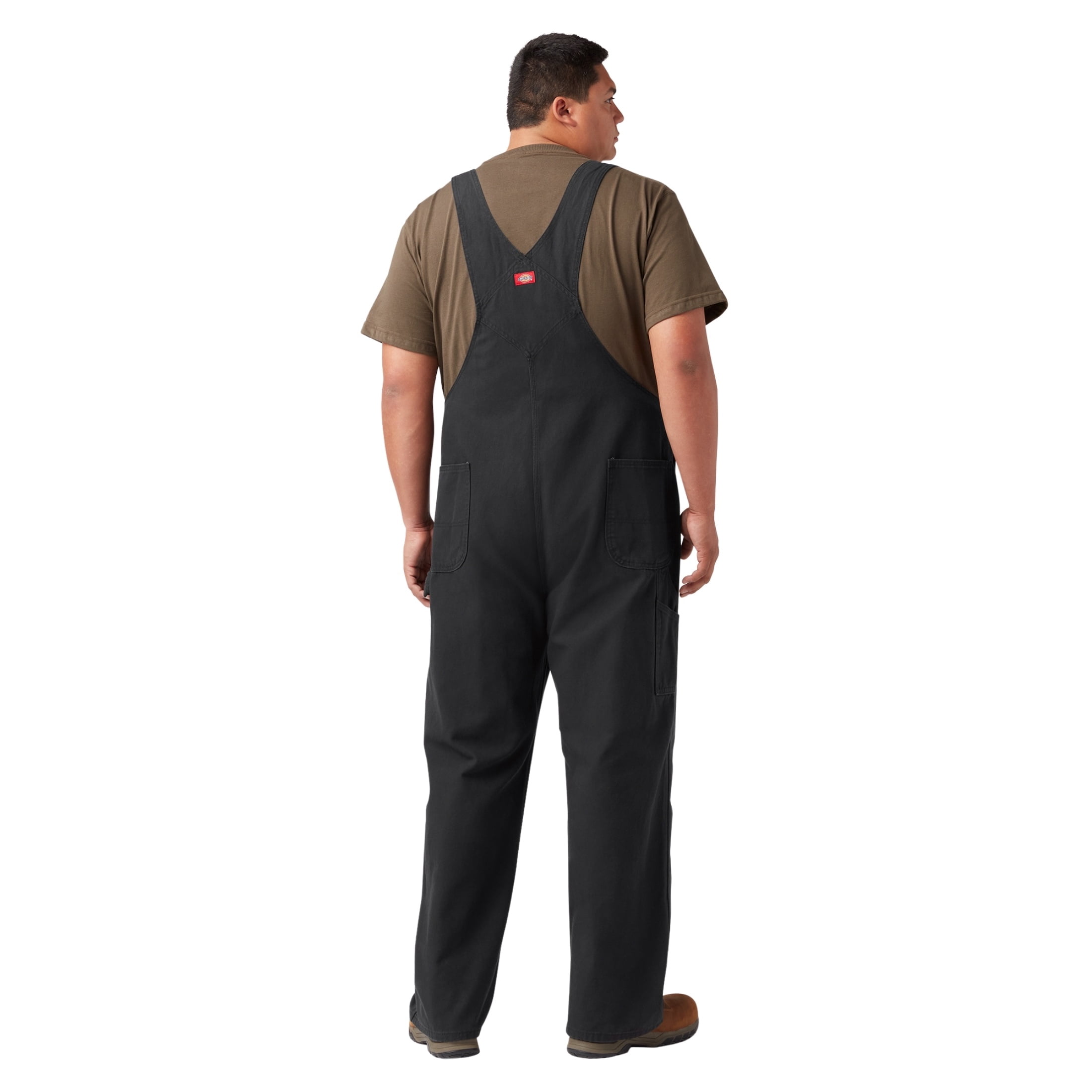 Dickies Men's Classic Bib Overalls, Rinsed Timber Brown, 48X32