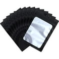 thumbnail image 1 of 100 Pcs Sac Mylar Réutilisable Étanche Sac à Bijoux (6x10CM, Noir), 1 of 5
