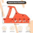 thumbnail image 4 of Plasterboard Fast Cutter Plasterboard Edger Precise 45° 60° Gypsum Board Chamferer with 10 Blades Plastic Plasterboard Edger Woodworking Hand Plane Tool for Drywall Plasterboard, 4 of 8