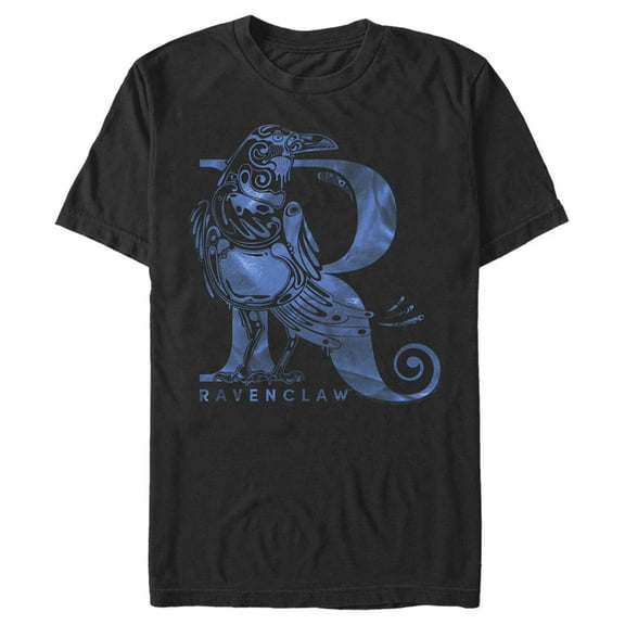 Men's Harry Potter Ravenclaw R Logo Graphic Tee Black 3X Large