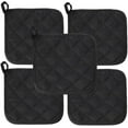 thumbnail image 1 of 5Pcs Kitchen Pot Holders Set Heat Resistant Pure Cotton Potholders Kit Trivets Large Coasters Hot Pads Pot Holders for Everyday Cooking and Baking by 6.5 x 6.5 Inch, 1 of 6