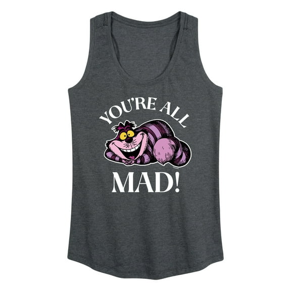 Alice In Wonderland - You're All Mad - Women's Racerback Tank Top
