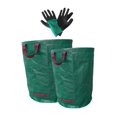 thumbnail image 1 of Bolsas de desecho de patio de reutilizables 32 galones y 72 galones con guantes de jardinería de gran capacidad bolsas de hoja de césped, 1 of 8