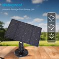 thumbnail image 4 of UTAH-KBT 18V 3W Waterproof Solar Panel with Type-C Port & DC3.5mm Port & Adjustable Bracket, Portable Solar Charger for Rechargeable Battery, Hunting Camera Outdoor, Deer Game Feeder, Electric gate,, 4 of 4