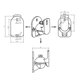 thumbnail image 4 of 1 Pair Speaker Wall Mount Bracket ABS Plastic Holder Shelf 5KG Load Capacity for Home, 4 of 4