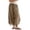 09-Camel, variant on Women's Cropped Lace-Hem Pants -Tendy High Waisted Drawstring Wide Leg Pants Casual Lightweight Trousers with Pockets 09-Camel L