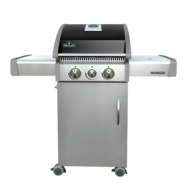 Napoleon Triumph® 325 LP Gas Grill with Side Burner, Black with Cover