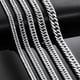 thumbnail image 1 of 4.8mm/5.8mm/6.6mm/7.5mm/9.2mm Stainless Steel Cuban Link Chains Classic Men Boy Curb Chunky Necklace 14 to 30 Inches, 1 of 5