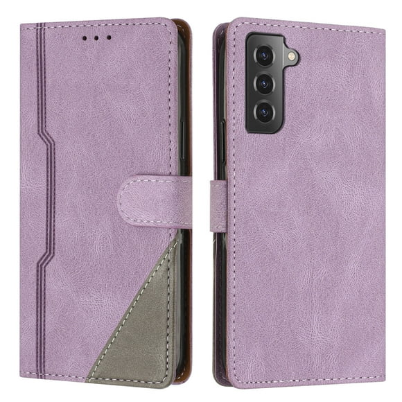 Case for Samsung Galaxy S21 5G PU Leather Flip Folio Cover with Card Holders Magnetic Closure Folding Kickstand