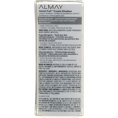 Almay Velvet Foil Cream Shadow, Out Of The Woods 80, 0.36 fl oz