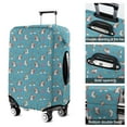 thumbnail image 5 of Blue Cartoon Unicorn Rainbow Heart Butterfly Crown Luggage Cover Fashion Suitcase Cover Baggage Covers Fit 25-28 Inch Luggage (Go Travel), 5 of 5
