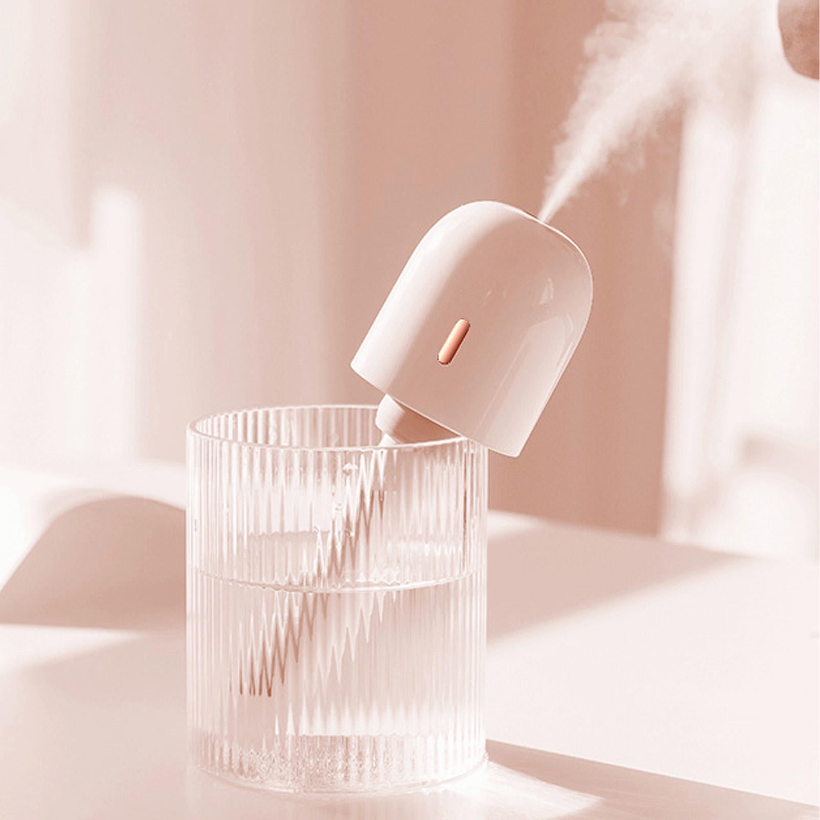 YAHHU Portable USB Rechargeable Mist Humidifier Wand – 100 ml Tank, Cordless, Smart Dry‑Burn Guard, Nano‑Mist for Bedroom, Office, Travel
