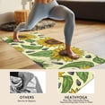 thumbnail image 4 of Yellow Sunflower Seed Pattern Hot Yoga Mat Towel Non Slip for Hot Yoga - Quick-Drying Yoga Mat Cover with 4 Corner Pockets with Travel Bag - Hot Yoga Towel Non Slip 74"x26", 4 of 6